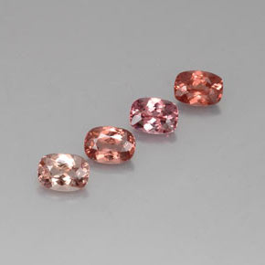 Gemas de granate malayo multicolor natural de  ct, corte cojín, VVS-VS