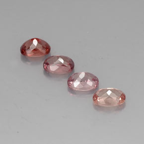 Gemas de granate malayo multicolor natural de  ct, corte cojín, VVS-VS