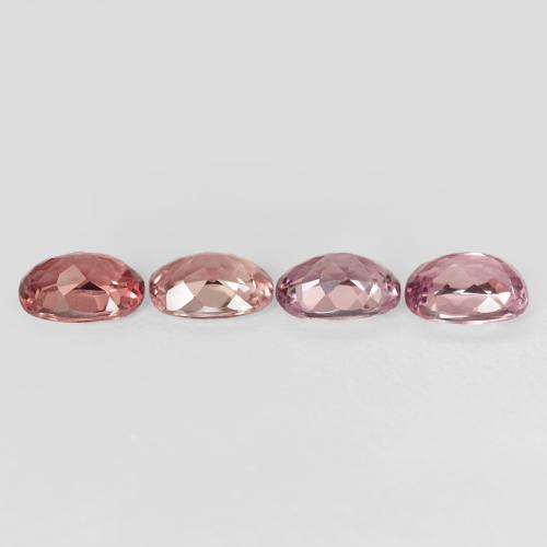 Gemas de granate malayo Rojo frambuesa natural de 4.36 ct, Forma Cojín, VVS-VS
