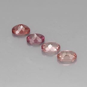 Gemas de granate malayo multicolor natural de 4,31 ct, corte cojín, VVS-VS