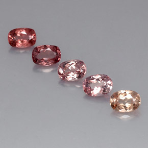 Gemas de granate malayo multicolor natural de 5,41 ct, corte óvalo, VVS-VS