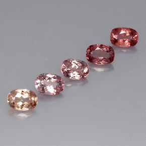 Gemas de granate malayo multicolor natural de 5,41 ct, corte óvalo, VVS-VS
