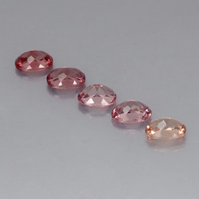 Gemas de granate malayo multicolor natural de 5,41 ct, corte óvalo, VVS-VS