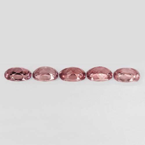 Gemas de granate malayo Rosado claro natural de 5.43 ct, Forma Cojín, VVS-VS