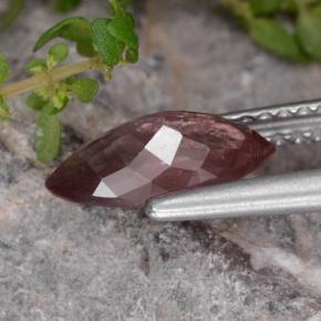 Granate malayo rosa natural de 1,27 ct, marquesa, VS