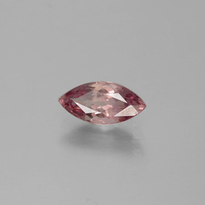 Granate malayo rosa natural de 0,97 ct, marquesa, VS