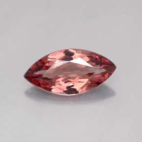 Granate malayo rosa natural de 1,74 ct, marquesa, VVS