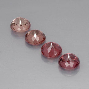 Gemas de granate malayo multicolor natural de  ct, corte redondo, VVS-VS