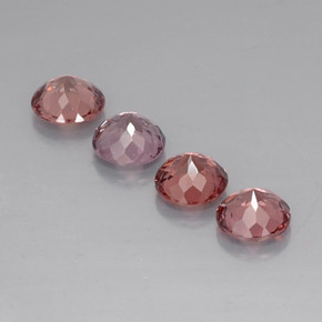 Gemas de granate malayo Multicolor natural de  ct, Corte Redondo, VVS-VS