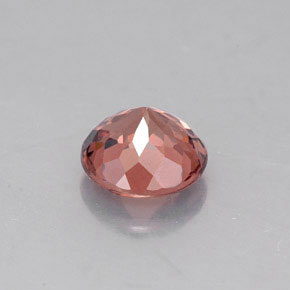 granate malayo Naranja rosado natural de 1.34 ct, Corte Redondo, VVS-VS
