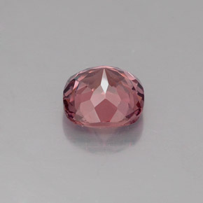Granate malayo rosa natural de 0,94 ct, corte cojín, VS