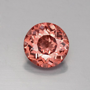 Granate malayo naranja natural de 1,49 ct, corte redondo, VS