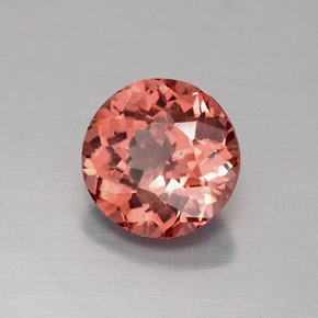 Granate malayo naranja natural de 1,49 ct, corte redondo, VS