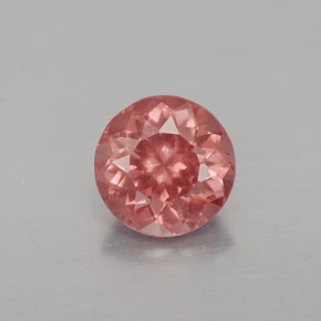 Granate malayo naranja natural de 1,02 ct, corte redondo, VS