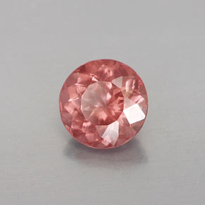 Granate malayo naranja natural de 1,02 ct, corte redondo, VS