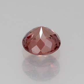 Granate malayo naranja natural de 1,18 ct, corte redondo, VVS-VS