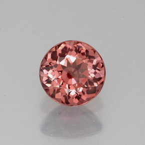 Granate malayo naranja natural de 1,07 ct, corte redondo, VVS-VS