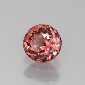 Granate malayo naranja natural de 1,07 ct, corte redondo, VVS-VS