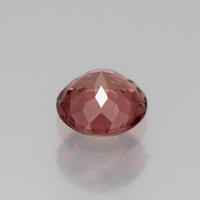 Granate malayo naranja natural de 1,07 ct, corte redondo, VVS-VS