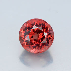 Granate malayo naranja natural de 3,33 ct, corte redondo, VS