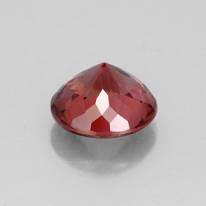 granate malayo Cuarzo Rosa natural de 3.09 ct, Corte Redondo, VVS-VS