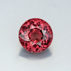 Granate malayo rosa natural de 2,68 ct, corte redondo, VVS-VS