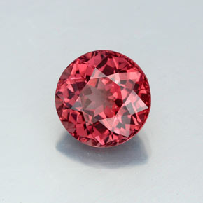 Granate malayo rosa natural de 2,68 ct, corte redondo, VVS-VS