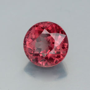Granate malayo rosa natural de 3,24 ct, corte redondo, VVS-VS