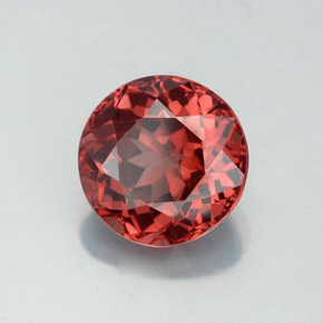 Granate malayo rosa natural de 3,54 ct, corte redondo, VS