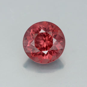 Granate malayo rosa natural de 2,65 ct, corte redondo, VS-SI