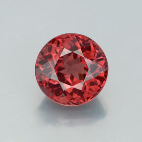 Granate malayo rosa natural de 3,47 ct, corte redondo, VVS-VS