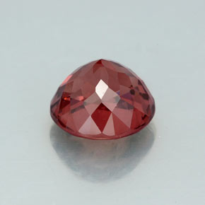 Granate malayo rosa natural de 3,47 ct, corte redondo, VVS-VS