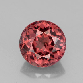 Granate malayo rosa natural de 3,22 ct, corte redondo, VS