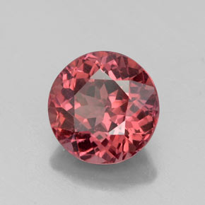 Granate malayo rosa natural de 2,63 ct, corte redondo, VVS-VS