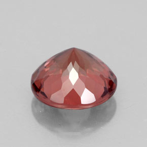Granate malayo rosa natural de 2,99 ct, corte redondo, VVS-VS