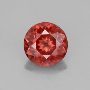 granate malayo Naranja rosado natural de 2.57 ct, Corte Redondo, VS