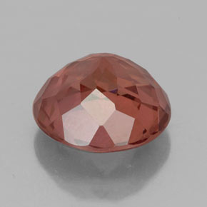 granate malayo Cuarzo Rosa natural de 2.60 ct, Corte Redondo, VVS-VS