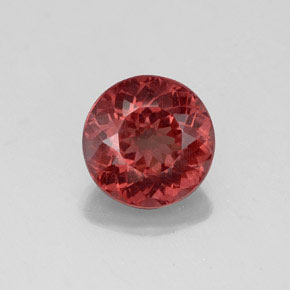 Granate malayo rosa natural de 2,40 ct, corte redondo, VVS