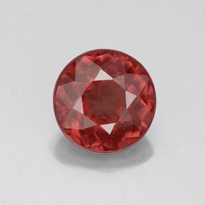 granate malayo Cuarzo Rosa natural de 3.18 ct, Corte Redondo, VVS