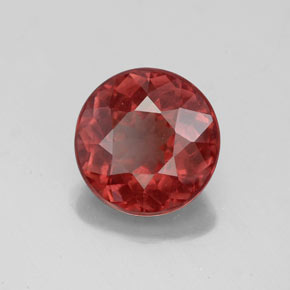 granate malayo Cuarzo Rosa natural de 3.18 ct, Corte Redondo, VVS