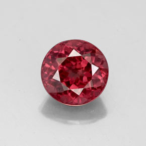 Granate malayo rosa natural de 2,75 ct, corte redondo, VS