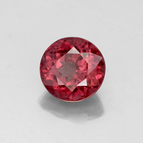 Granate malayo rosa natural de 2,75 ct, corte redondo, VS