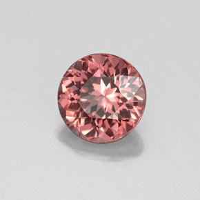 Granate malayo rosa natural de 2,30 ct, corte redondo, VVS-VS