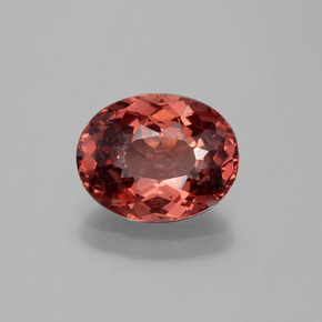 granate malayo Cuarzo Rosa natural de 3.22 ct, Corte Óvalo, VVS-VS