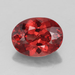 Granate malayo rosa natural de 3,56 ct, corte óvalo, VVS-VS