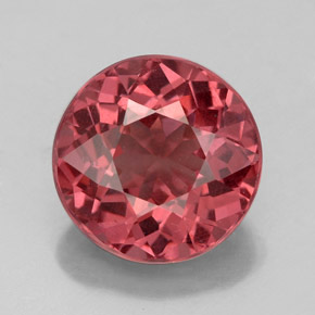 granate malayo Rosado natural de 4.37 ct, Corte Redondo, VS