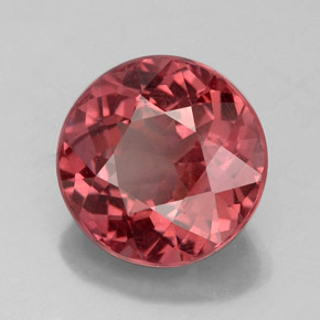 granate malayo Rosado natural de 4.37 ct, Corte Redondo, VS