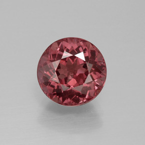 Granate malayo rosa natural de 3,84 ct, corte redondo, VS