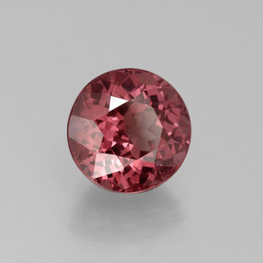 Granate malayo rosa natural de 3,84 ct, corte redondo, VS