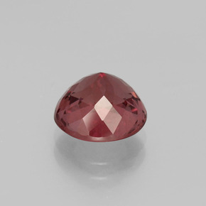 Granate malayo rosa natural de 3,84 ct, corte redondo, VS
